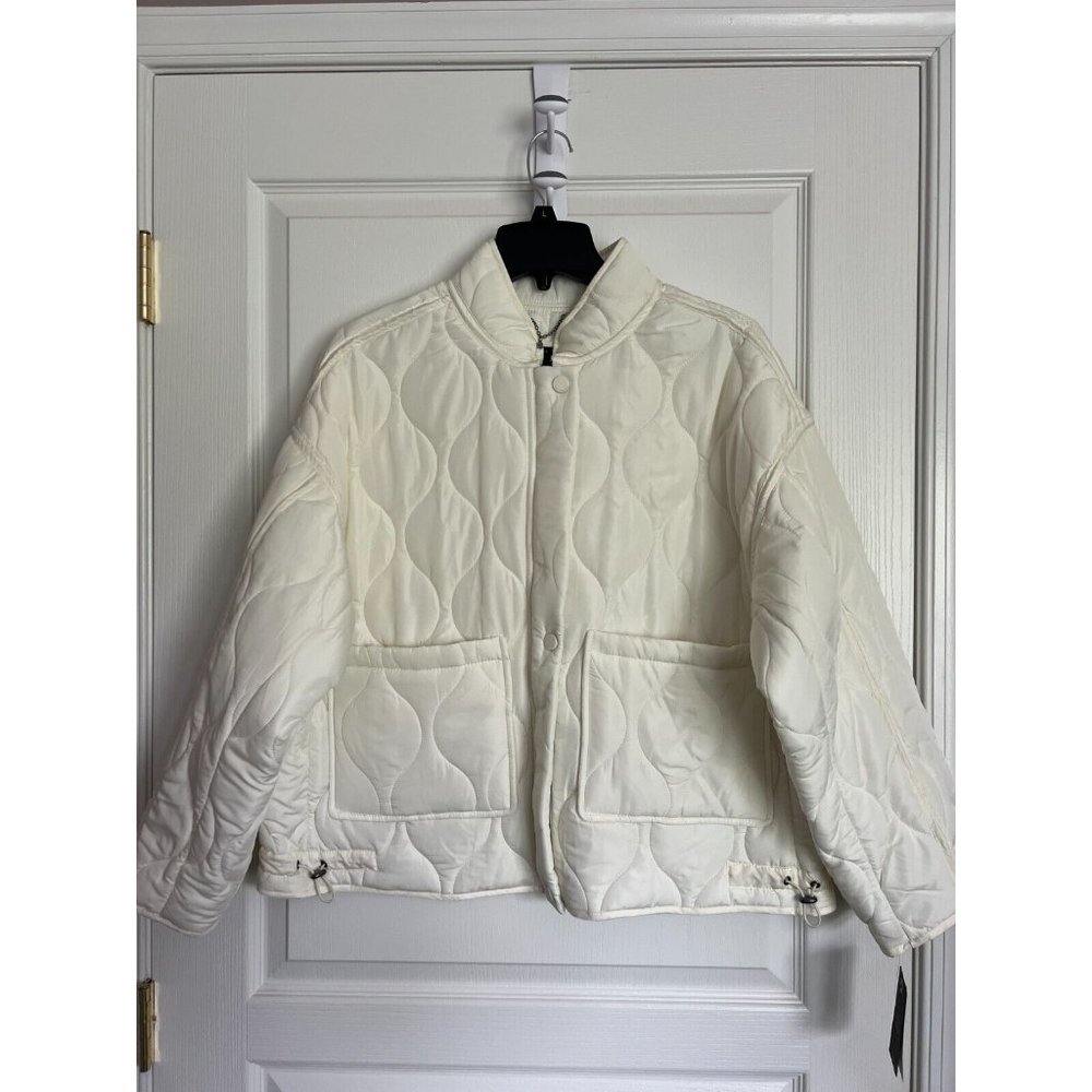 Lucky Brand Women's L Off White Onion Quilt Jacket